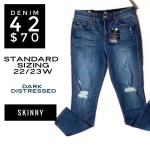 LuLaRoe distressed skinny